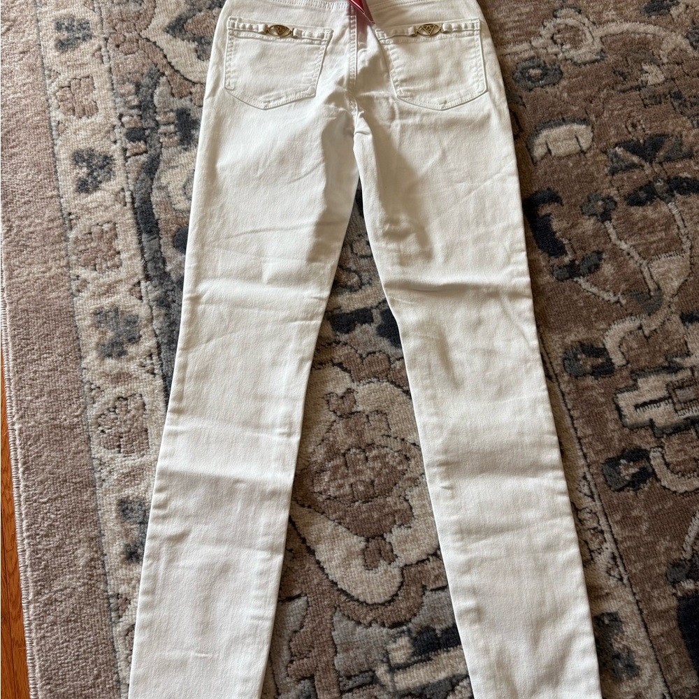 GUESS Women's High Rise Jeans in Blue and Cream size 24 and 25 - Picture 7 of 12